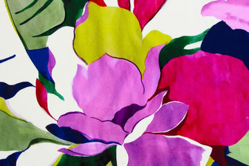 Viskose Webware, "Julia" by Swafing, große Blüten, bunt, 0,5 m
